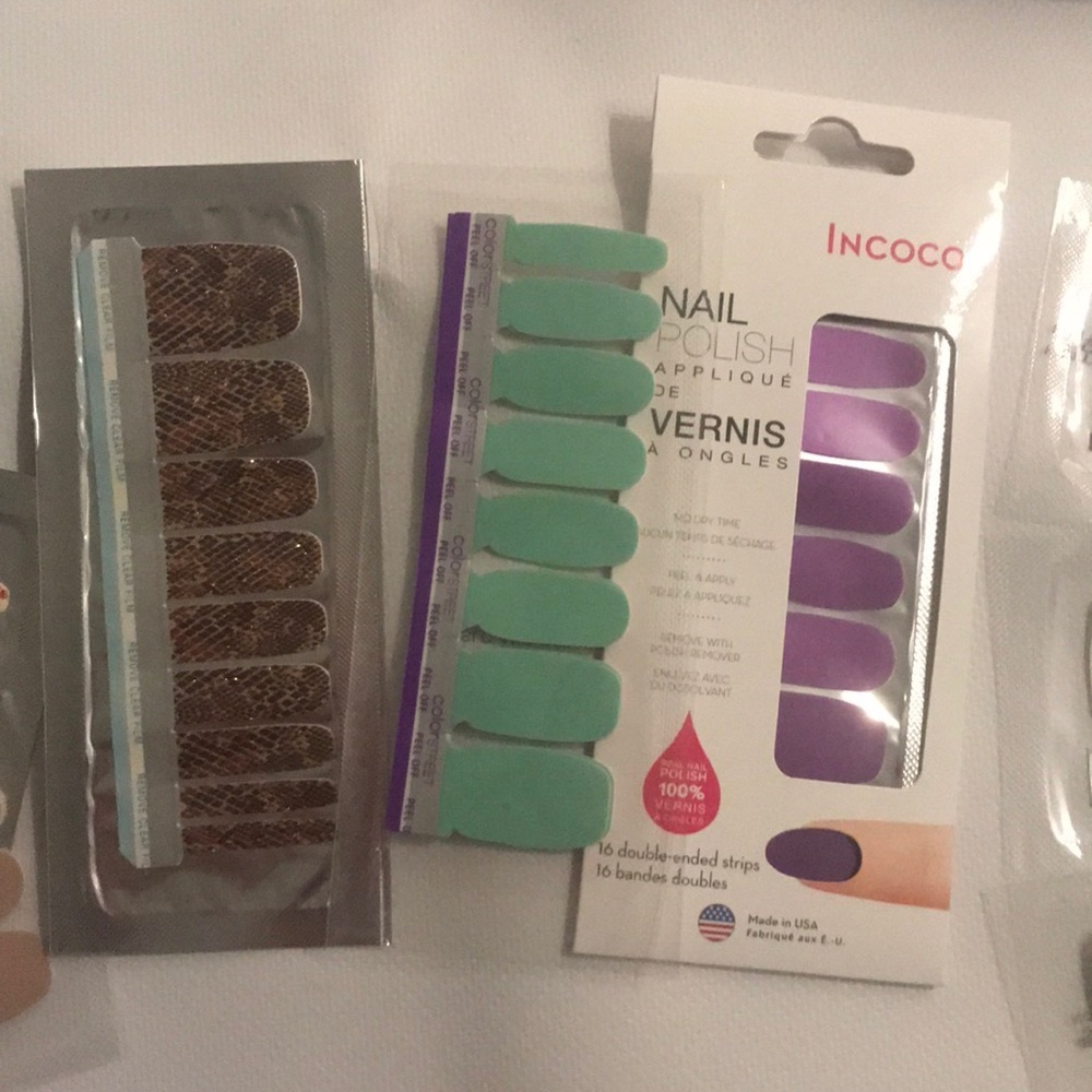 Spring IN PARIS lot 5 items nail wraps Color street Incoco nails - Picture 3 of 8